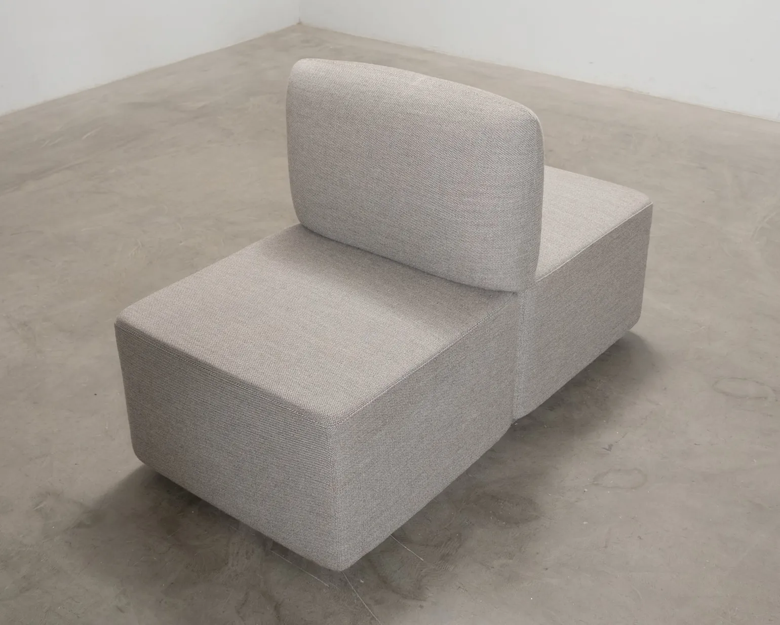 2-sits soffmodul grå