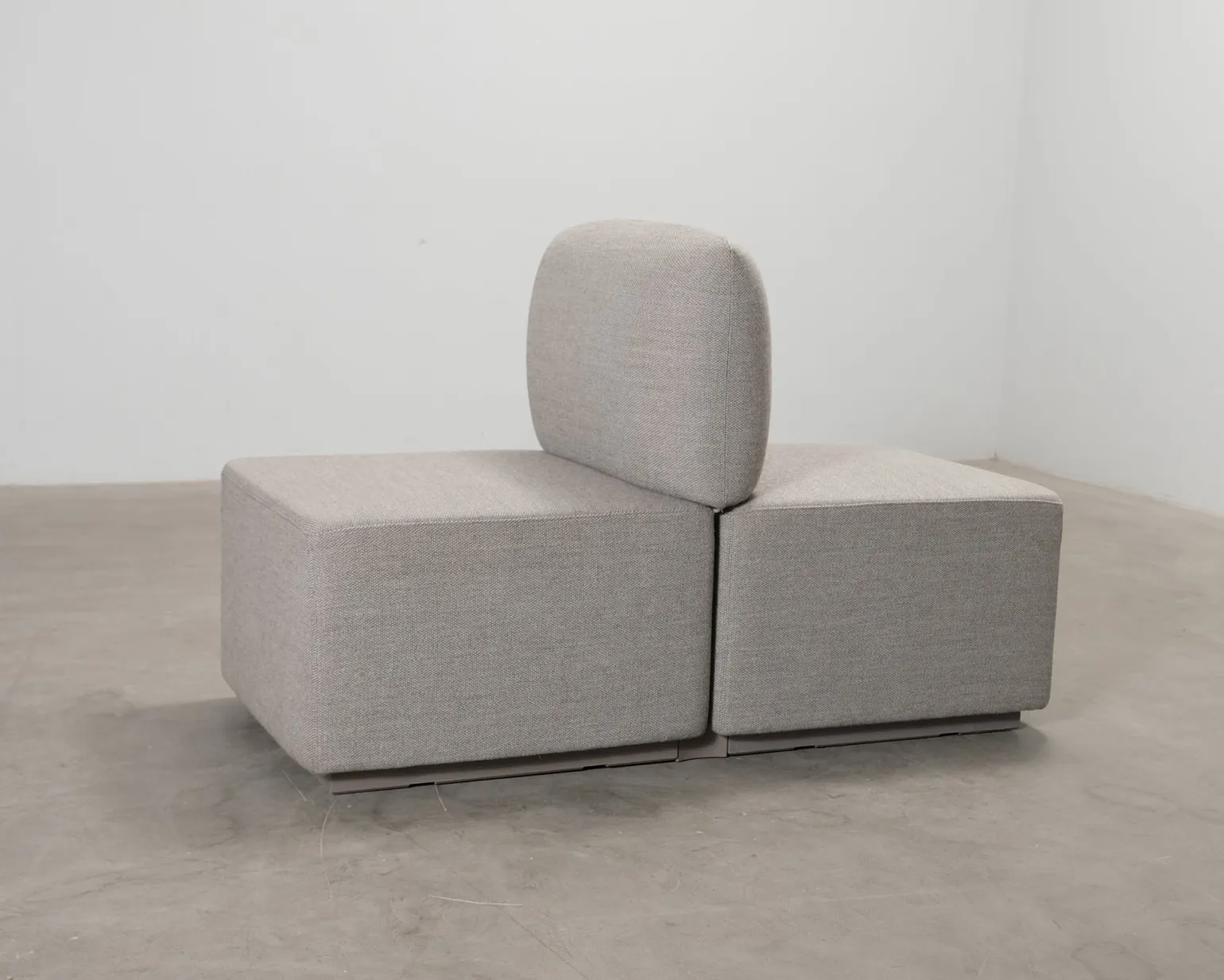 2-sits soffmodul grå