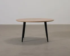 Sofacompany Hubert soffbord ø 90 cm valnöt / svart