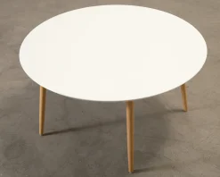 Sofacompany Hubert soffbord ø 90 cm vit / ek