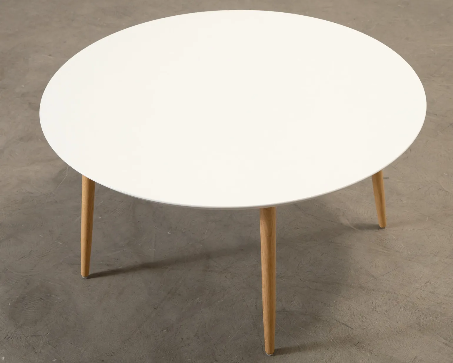 Sofacompany Hubert soffbord ø 90 cm vit / ek