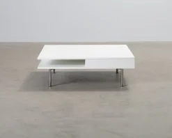 Soffbord vit 95 x 95 cm