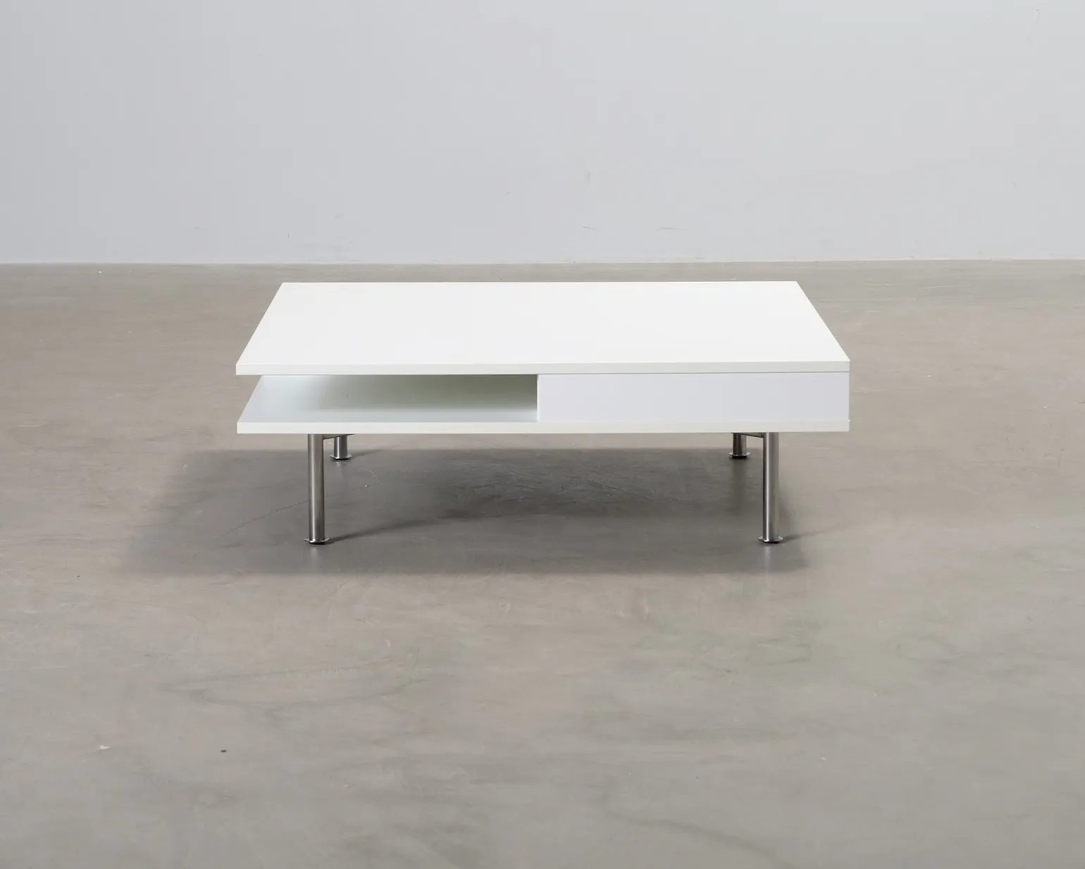 Soffbord vit 95 x 95 cm