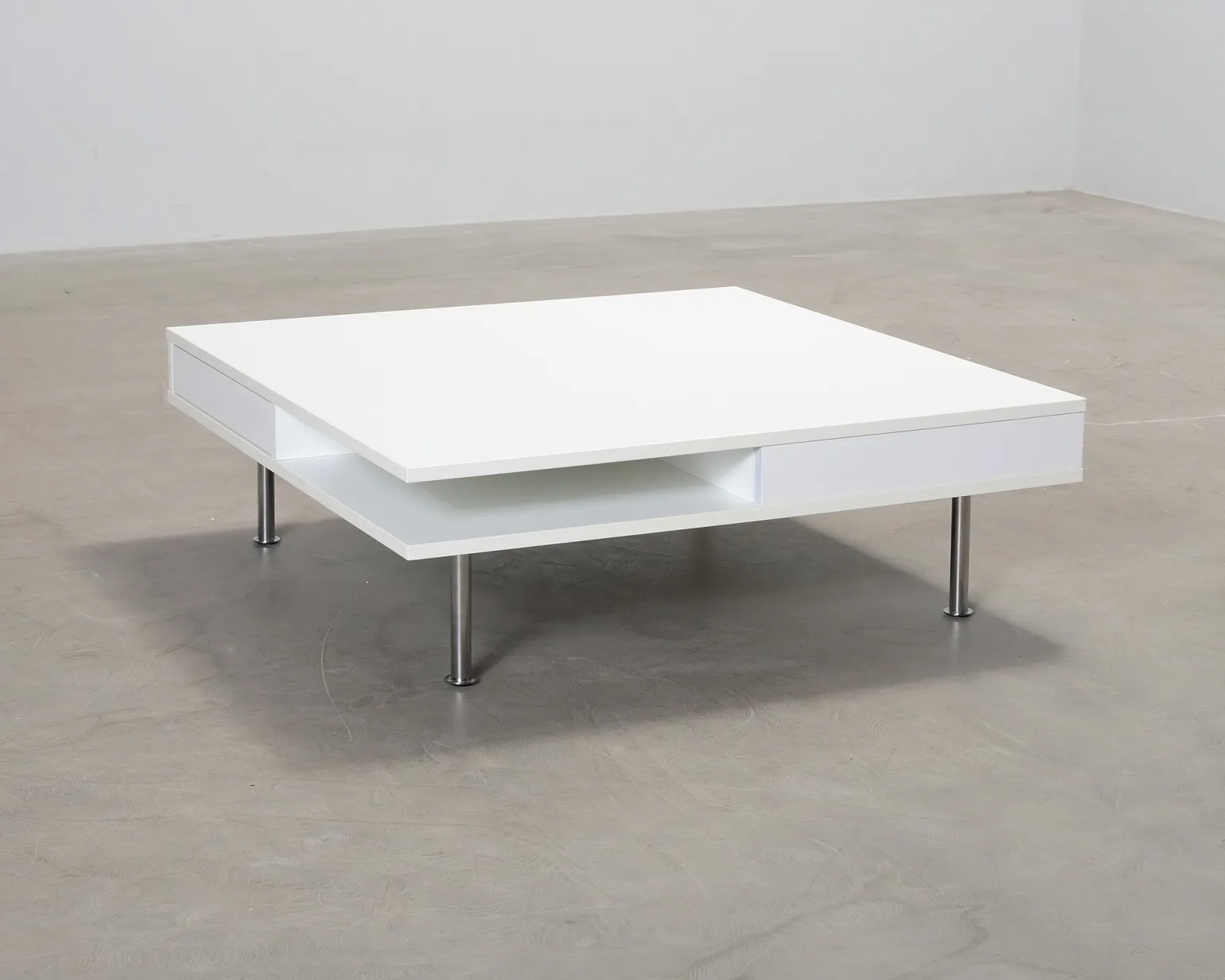 Soffbord vit 95 x 95 cm