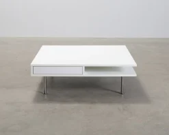Soffbord vit 95 x 95 cm