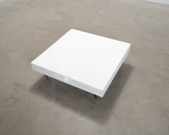 Soffbord vit 95 x 95 cm