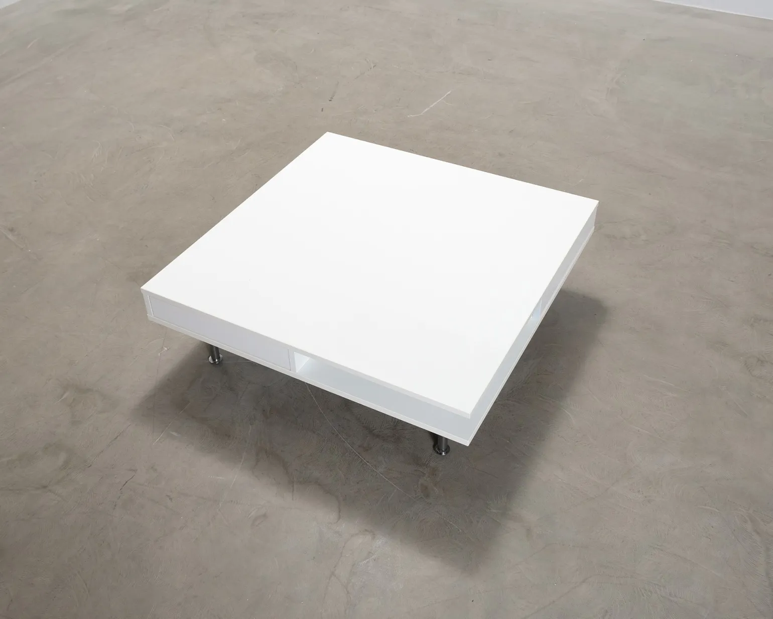 Soffbord vit 95 x 95 cm