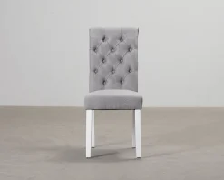 Stormon matstol grå / vit, set om 2