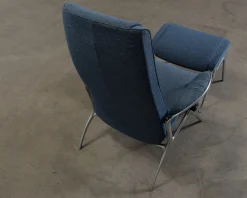 Stressless James fåtölj med fotpall blå