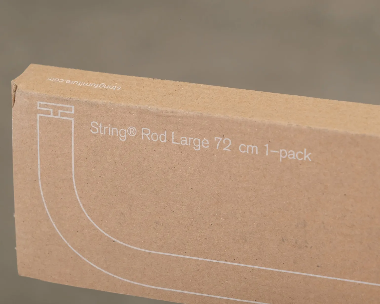 String Systems metallstång 71 cm antracit