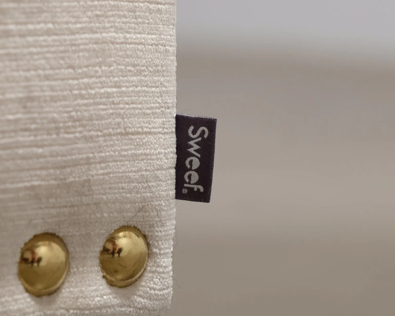 Sweef Valen fotpall ljusbeige