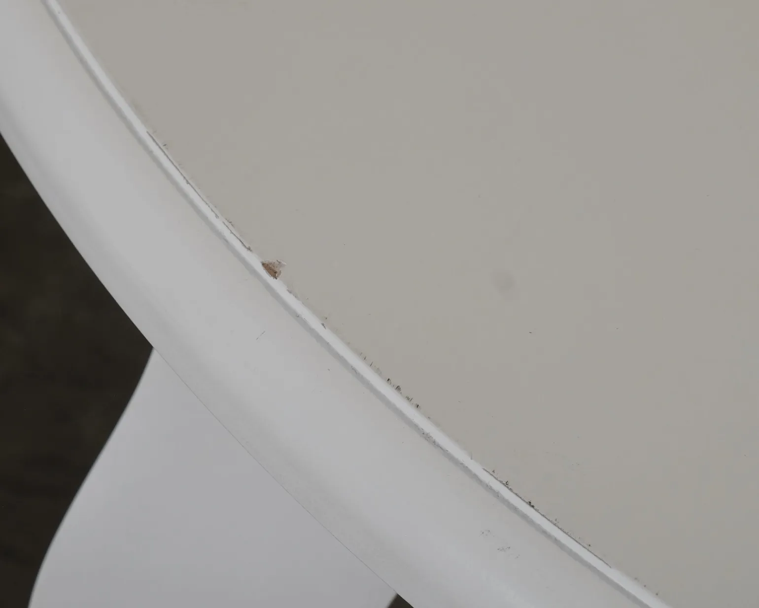 Tabell matbord ø 150 cm vit