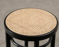 Thonet 204 RH barstol svart / rotting