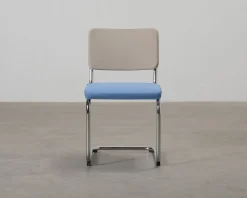 Thonet S 43 stol blå / beige