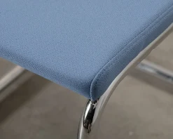 Thonet S 43 stol blå / beige