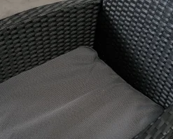 Thor trädgårdsstol svart, set om 3