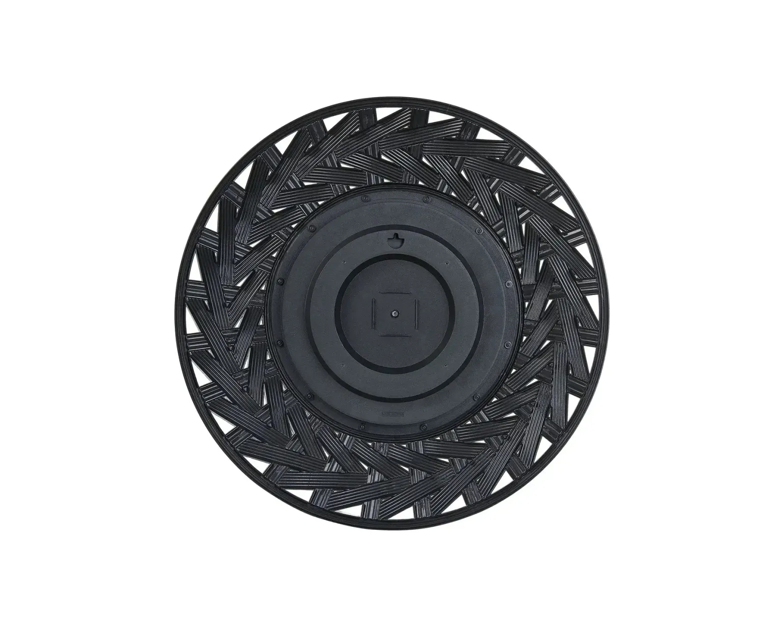 Tiegra spegel ø 60 cm svart
