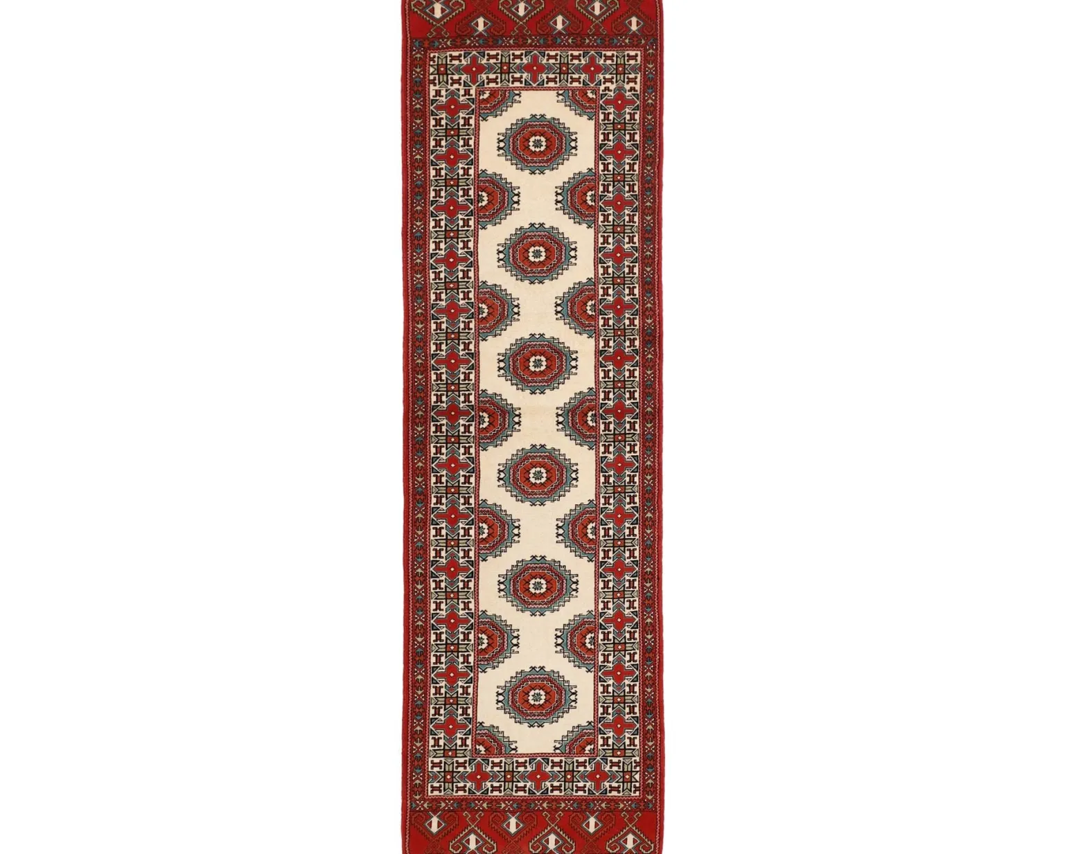 Torkaman Fine orientalisk matta 87 x 291 cm