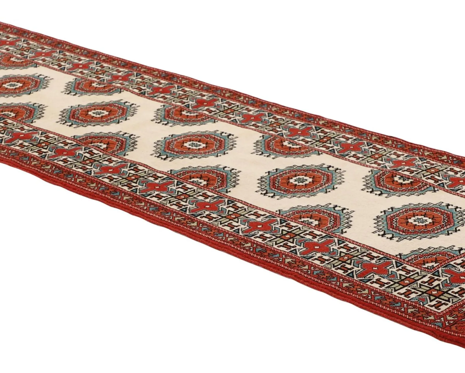 Torkaman Fine orientalisk matta 87 x 291 cm