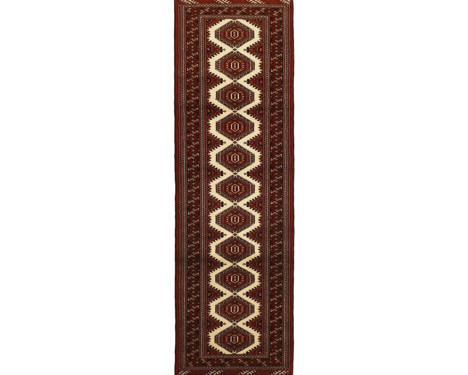 Torkaman Fine orientalisk matta 84 x 295 cm