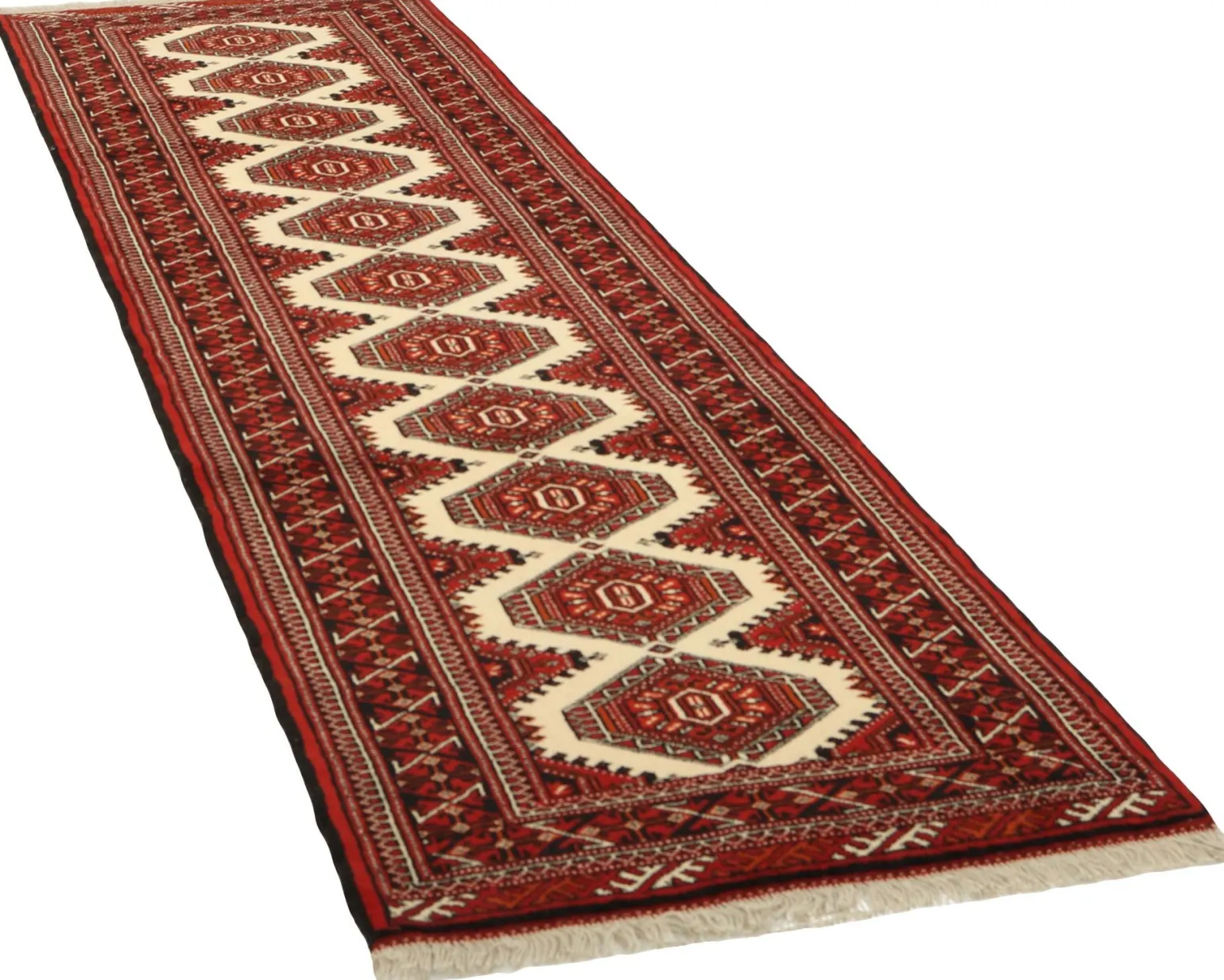 Torkaman Fine orientalisk matta 84 x 295 cm