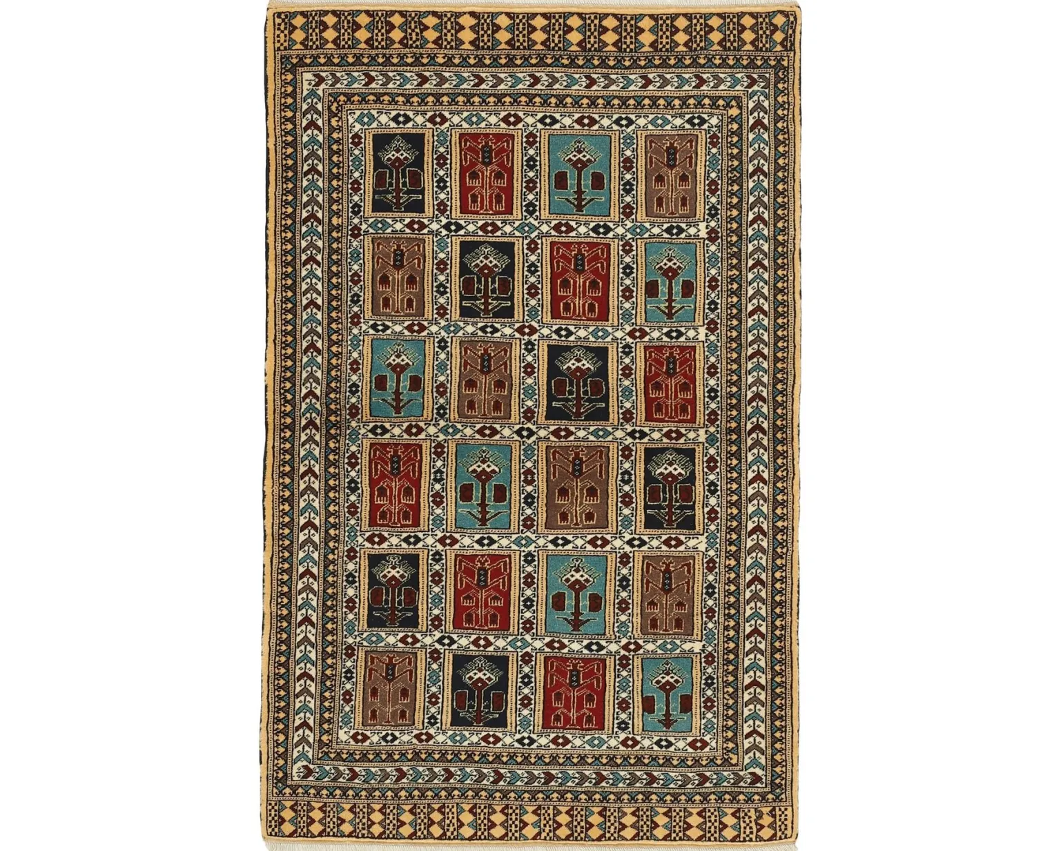 Torkaman Fine orientalisk matta 100 x 155 cm