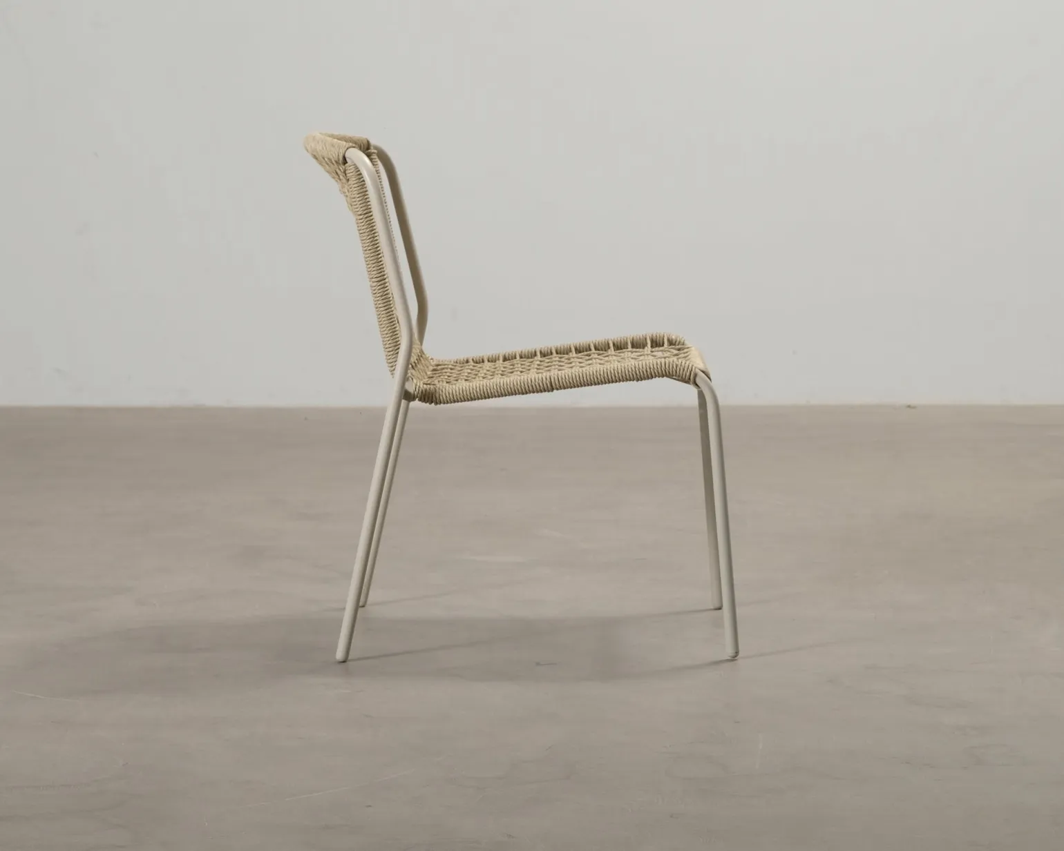 Trädgårdsstol beige, set om 4