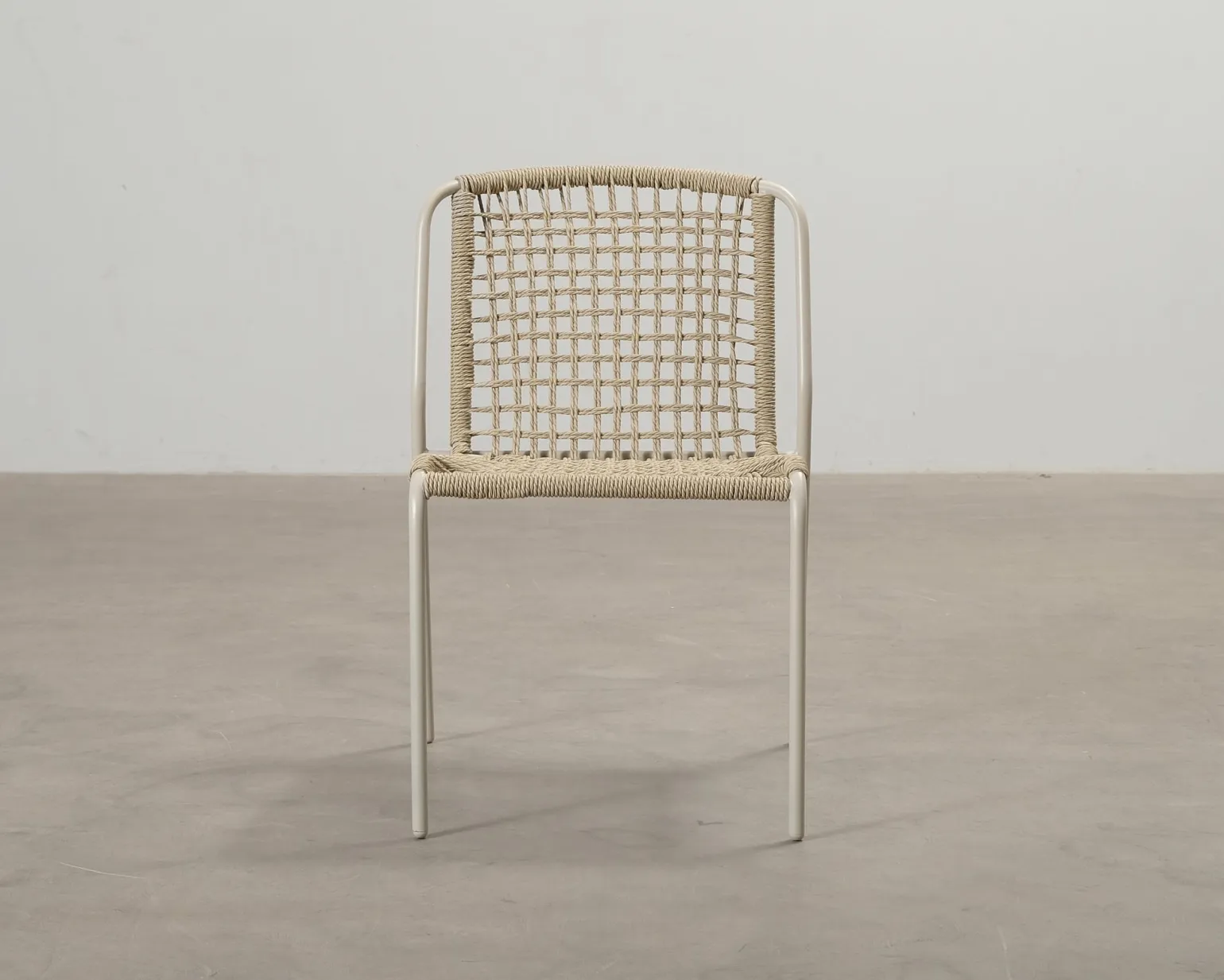 Trädgårdsstol beige, set om 4