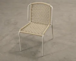 Trädgårdsstol beige, set om 4