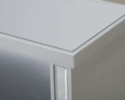 TV-bänk silver