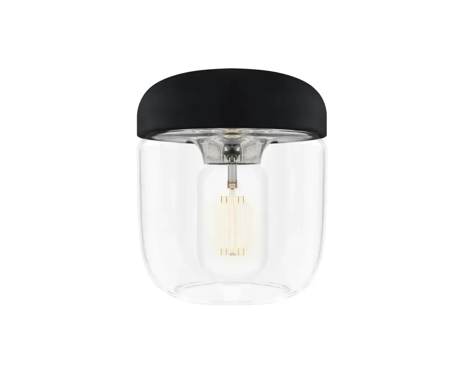 Umage Acorn lampskärm svart / polerad stål