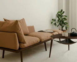 Umage Lounge Around 3-sits soffa mörkbetsad ek / Sugar Brown