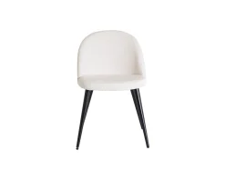 Velvet Deluxe matstol vit, set om 2