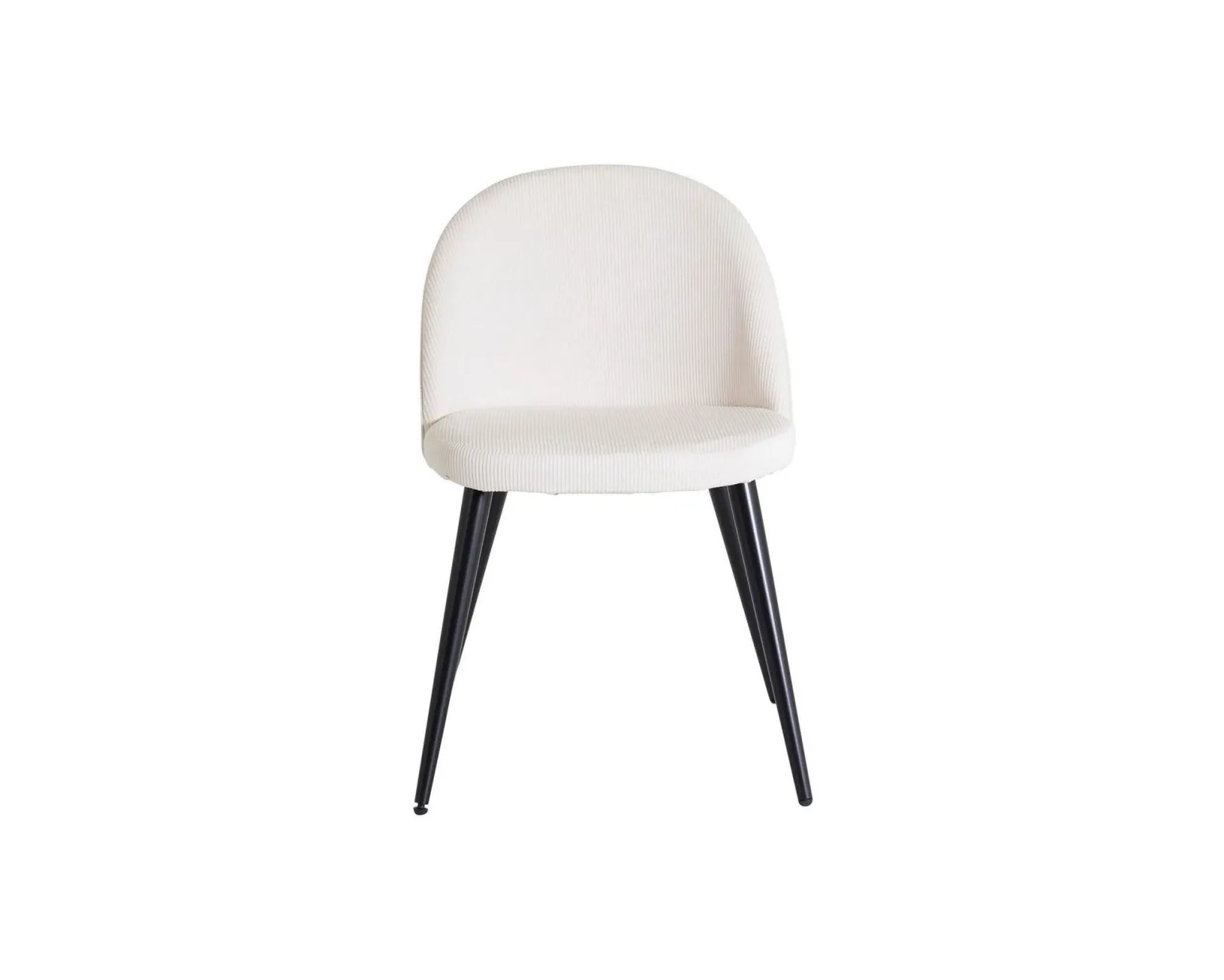 Velvet Deluxe matstol vit, set om 2