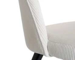 Velvet Deluxe matstol vit, set om 2