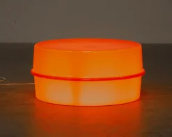 Verpan Verner Panton Ilumesa soffbord / lampa orange (vintage)