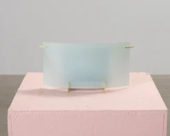 Vägglampa glas / guld
