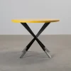 Vintage bord ø 97 cm gul