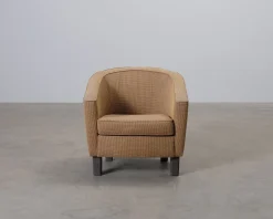 Vintage fåtölj brun