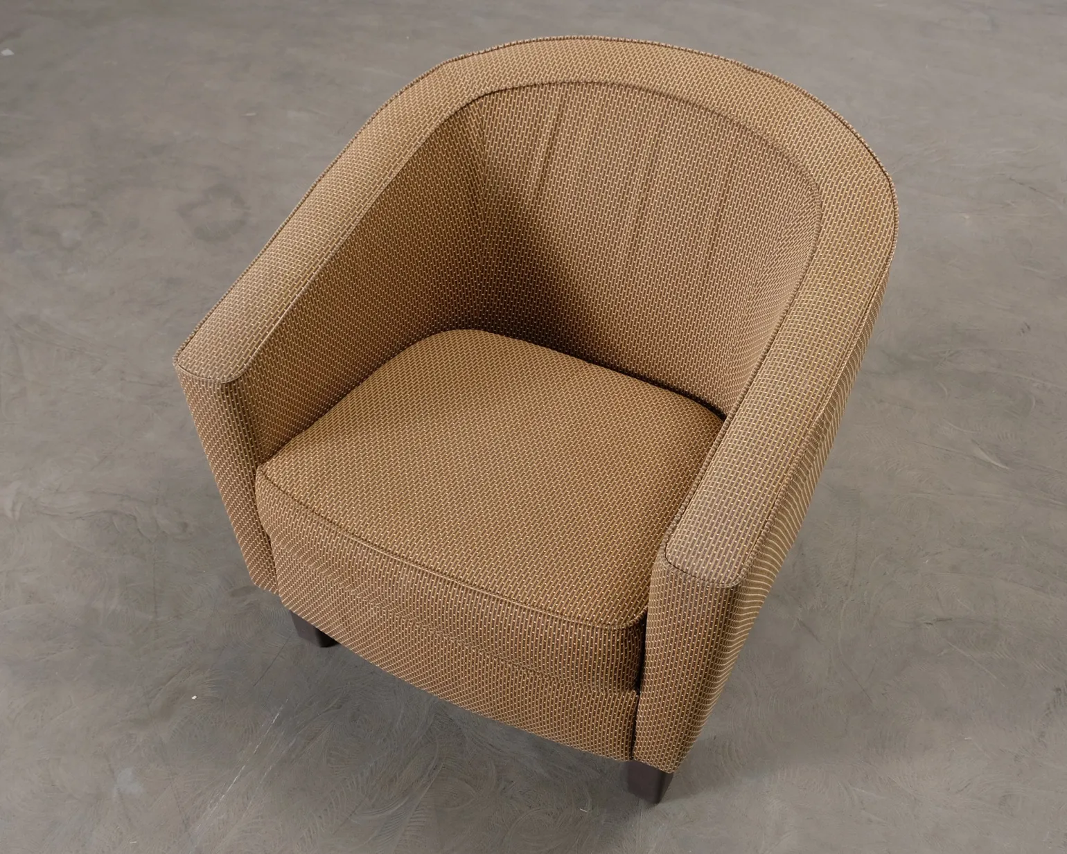 Vintage fåtölj brun