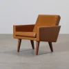 Vintage fåtölj 1960-tal brun