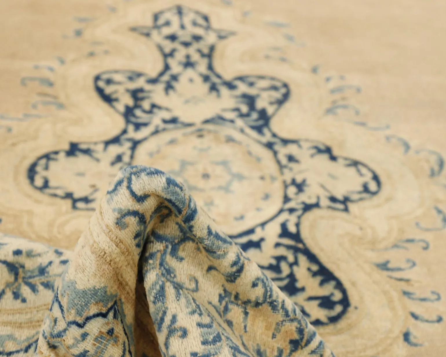 Vintage Kerman Fine orientalisk matta 270 x 367 cm
