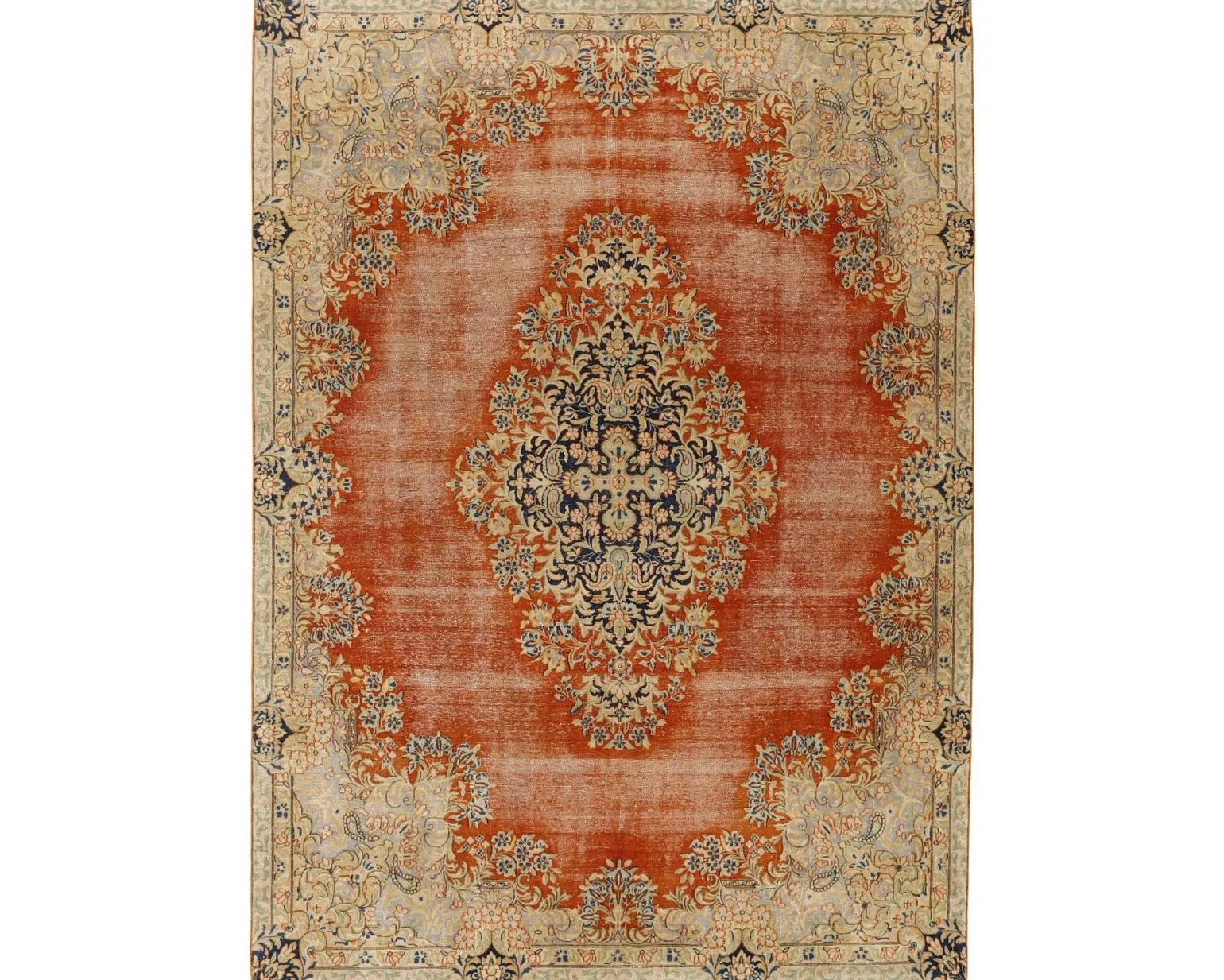 Vintage Kerman Fine orientalisk matta 230 x 312 cm