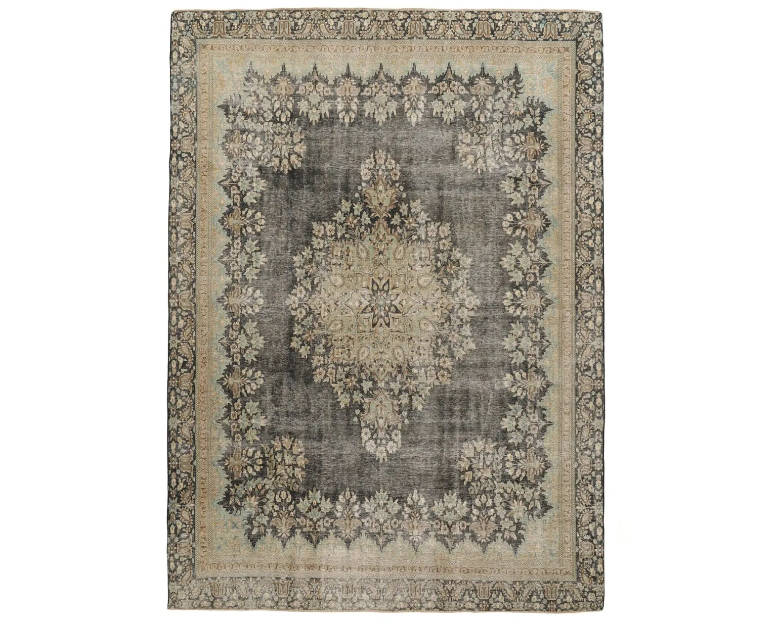 Vintage Kerman Fine orientalisk matta 254 x 346 cm