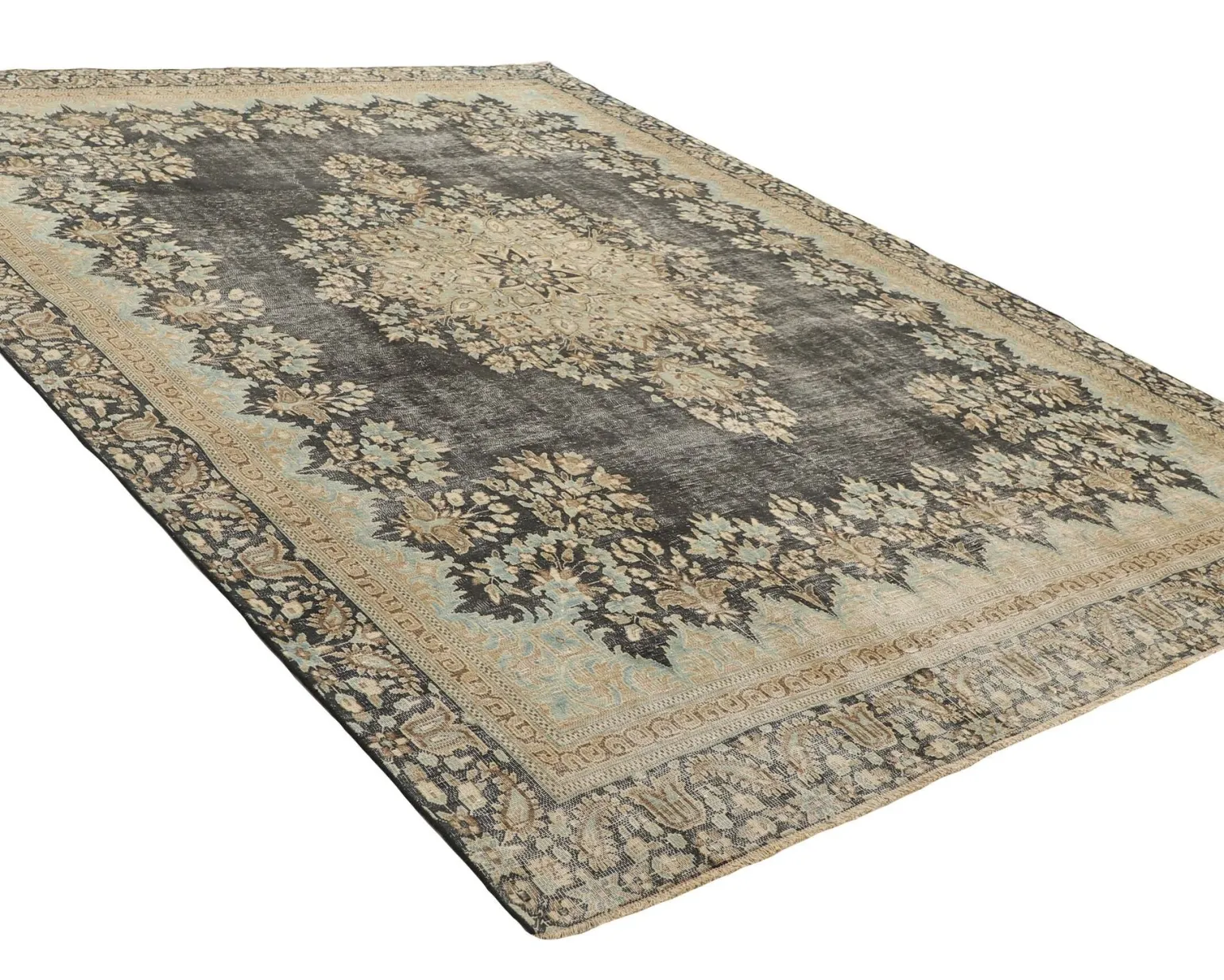 Vintage Kerman Fine orientalisk matta 254 x 346 cm