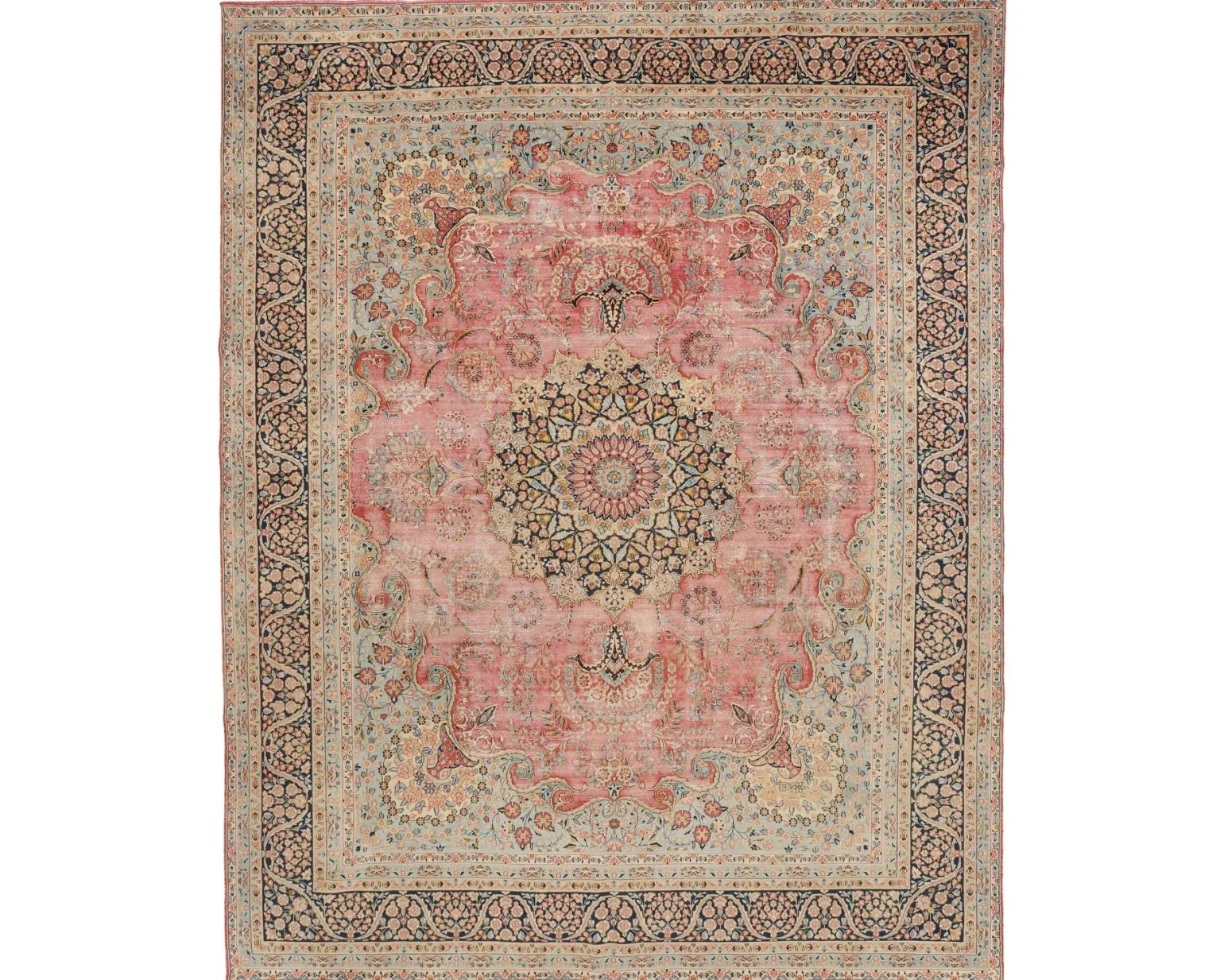 Vintage Kerman Fine orientalisk matta 342 x 478 cm