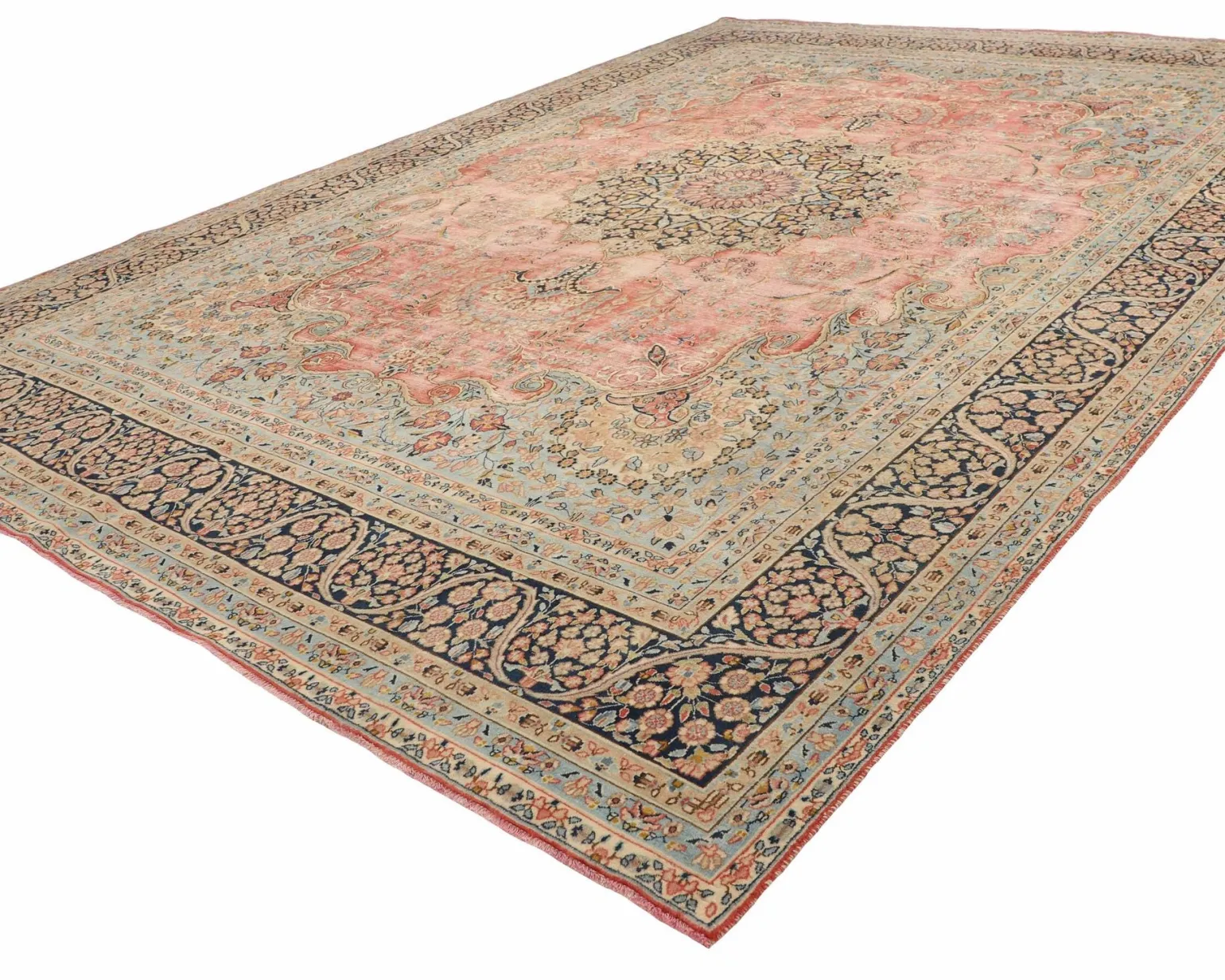 Vintage Kerman Fine orientalisk matta 342 x 478 cm