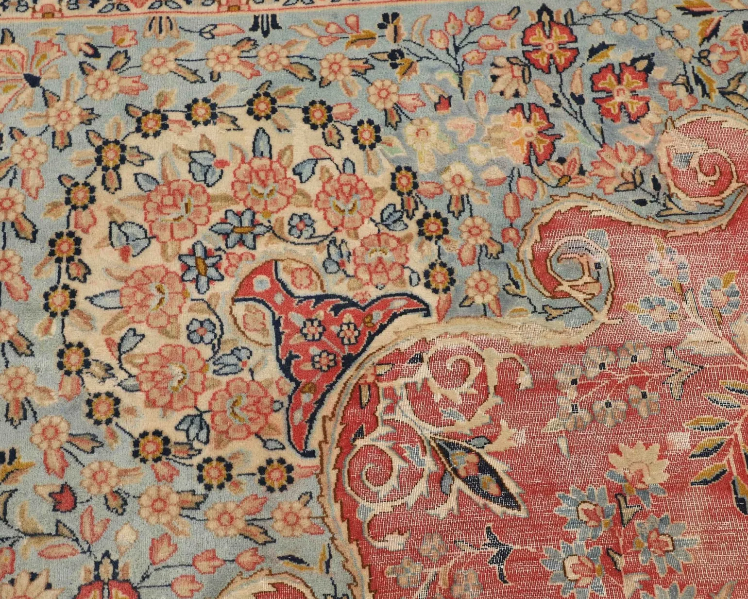 Vintage Kerman Fine orientalisk matta 342 x 478 cm