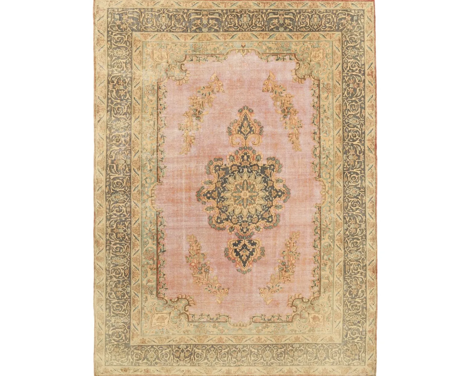 Vintage Kerman Fine orientalisk matta 223 x 311 cm