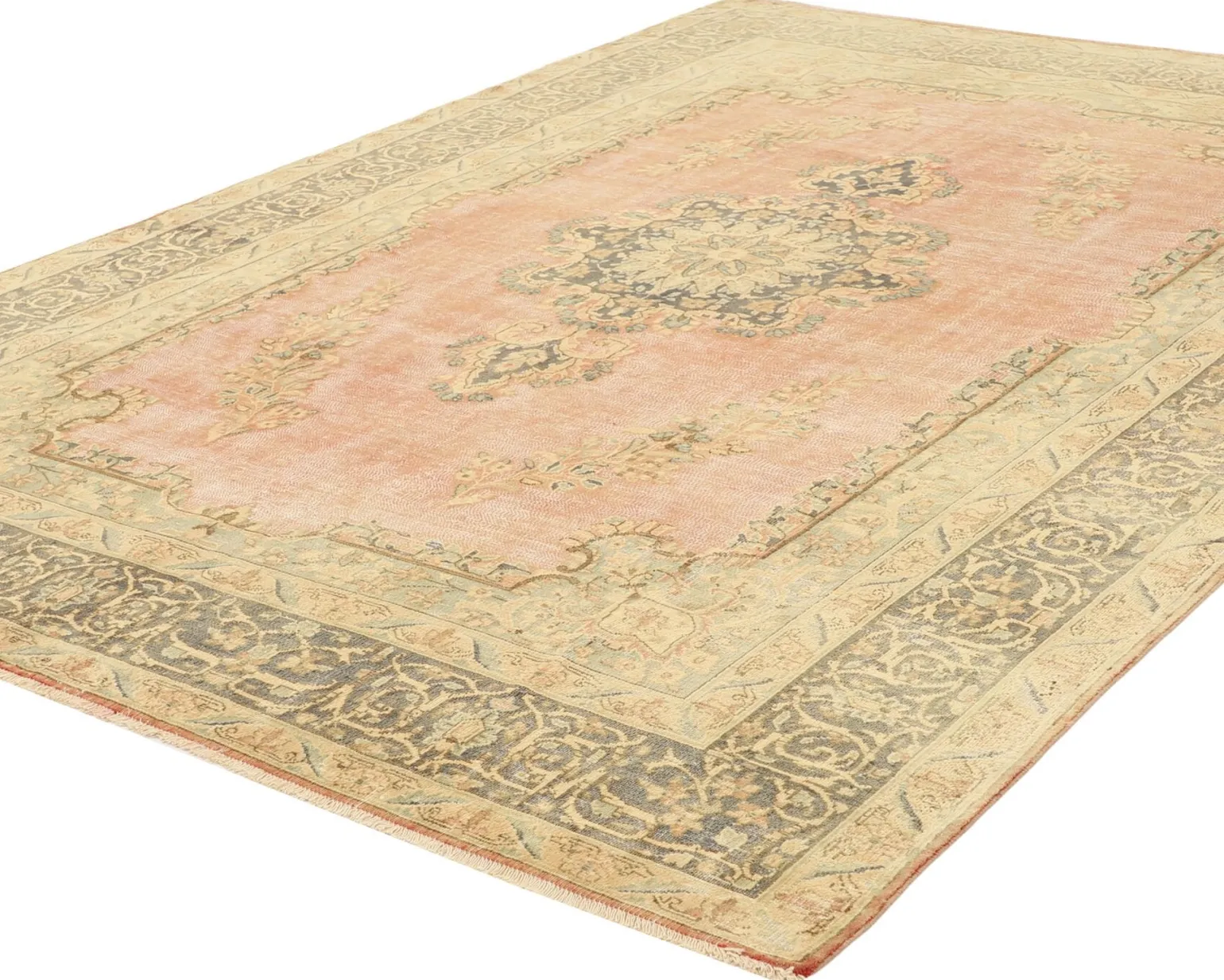 Vintage Kerman Fine orientalisk matta 223 x 311 cm